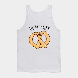 A Lil Bit Salty Cute Pretzel Pun Tank Top